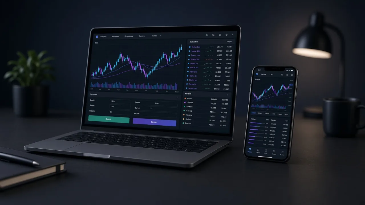 MOJA Funded web terminal and mobile app for spot crypto trading